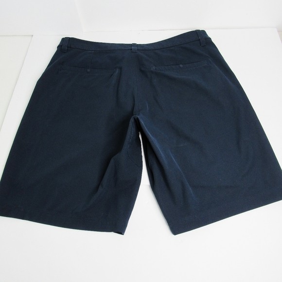 LULULEMON  Navy,Flat Front Shorts Size 34" Waist - Picture 6 of 9